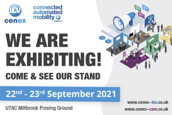 We are exhibiting at Cenex-LCV2021 on the 22nd and 23rd September